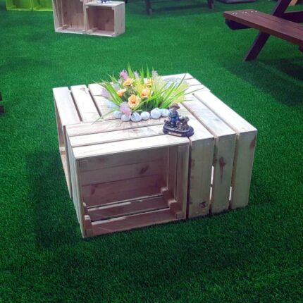 Caja de madera sin pintar 44 cm
